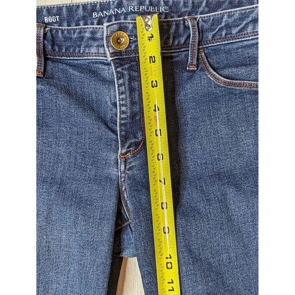Banana Republic Women's Size 29p Dark Wash Low Rise  Bootcut Denim Jeans - Picture 10 of 13